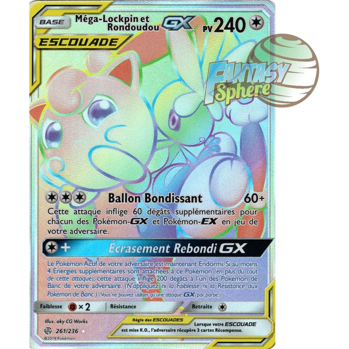 Mega-Lockpin und Jigglypuff GX – Secret Rare 261/236 – Sonne und Mond 12 Kosmische Sonnenfinsternis