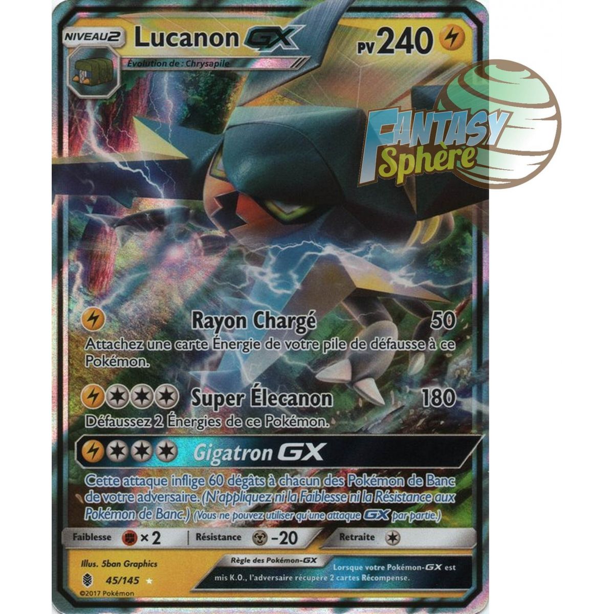 Lucanon GX – Ultra Rare 45/145 – Sun and Moon 2 Ascendant Guardians