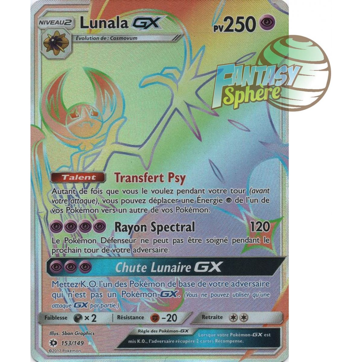 Lunala GX – Secret Rare 153/149 – Sonne und Mond 1