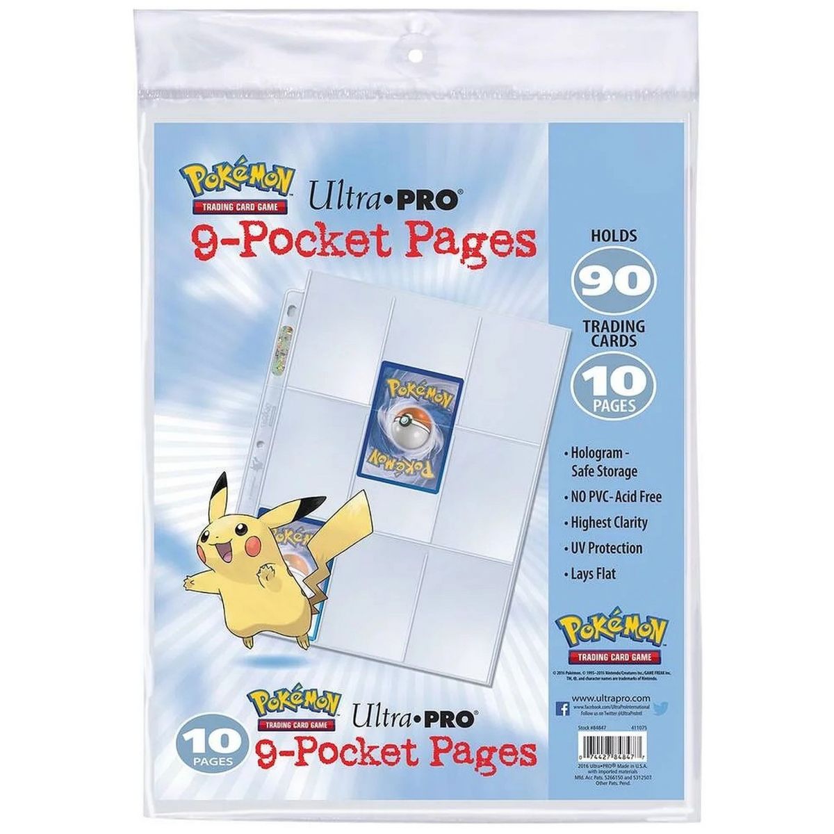 Item Ultra Pro – Ordnerseiten – Pokémon – 10 Ordnerseiten – 9 Boxen (10)