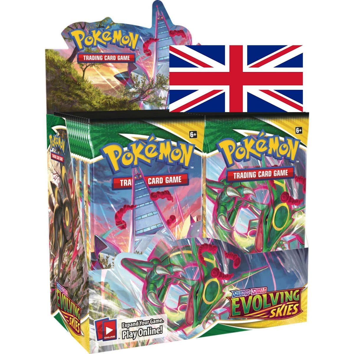 Pokémon - Display - 36er Boosterbox - Evolving Skies [EB07] - ENGLISCH