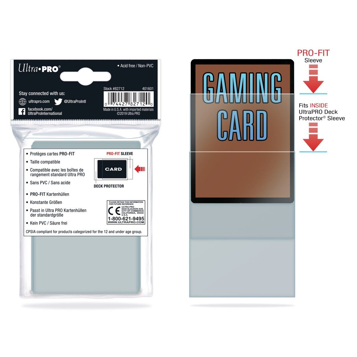 Ultra Pro – Packung – Pro-Fit-Kartenhüllen – Standardgröße – (500)