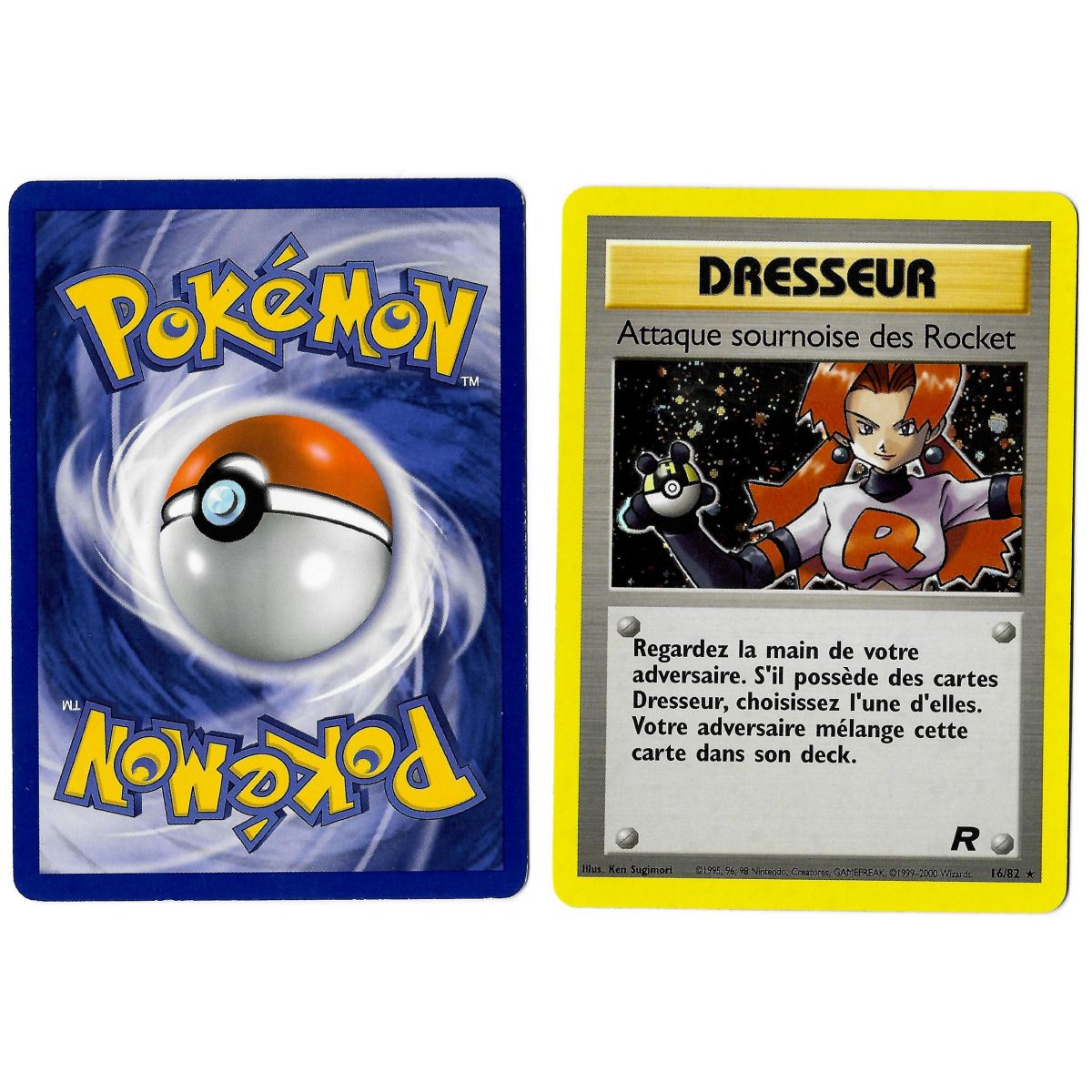 Rocket Sneak Attack (1) 16/82 Team Rocket Holo Unlimited French View Scan