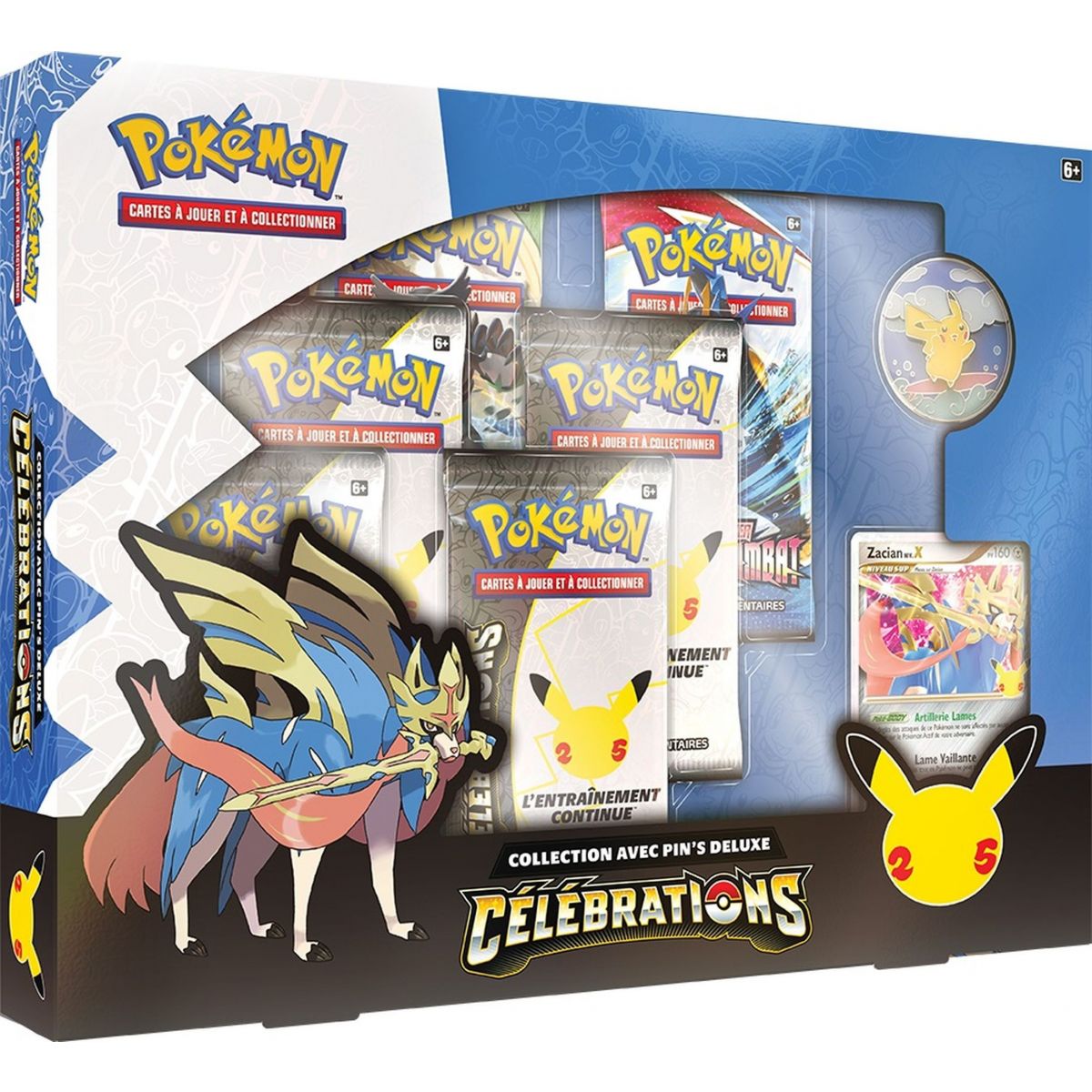 Pokémon – Box – Zacian Lv.X – 25 Jahre Feierlichkeiten [EB07.5] – FR