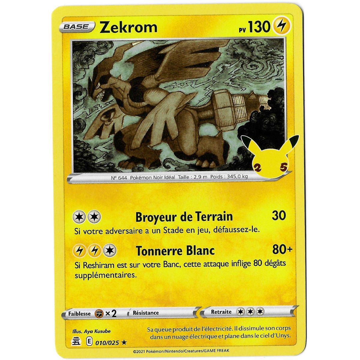 Zekrom – Holo Rare 010/025 EB07.5 25 Jahre Feierlichkeiten