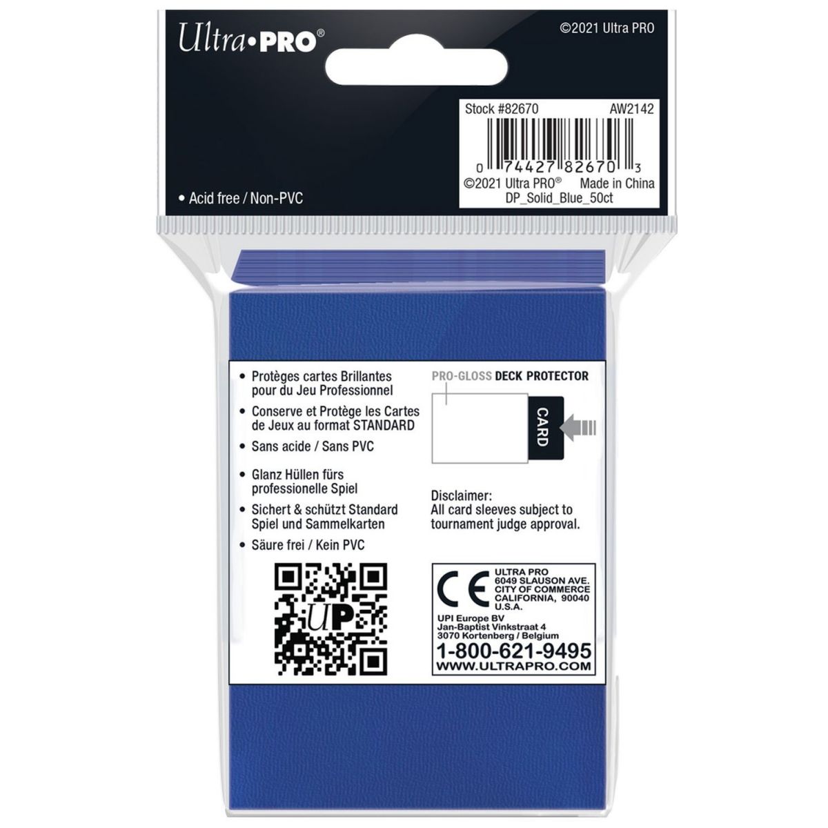 Ultra Pro - Kartenhüllen - Standard - Blau / Blau (50)