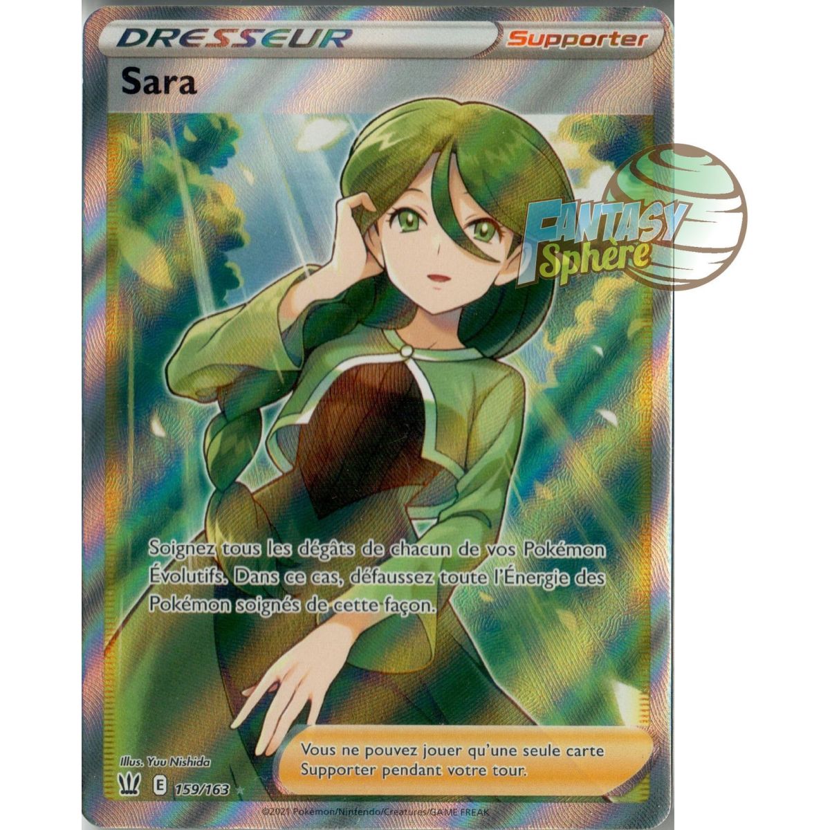 Item Sara - Full Art Ultra Rare 159/163 - Epee et Bouclier Style de Combat