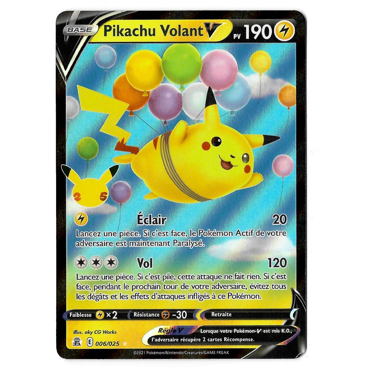 Item Flying Pikachu V – Ultra Rare 006/025 EB07.5 Feierlichkeiten zum 25-jährigen Jubiläum