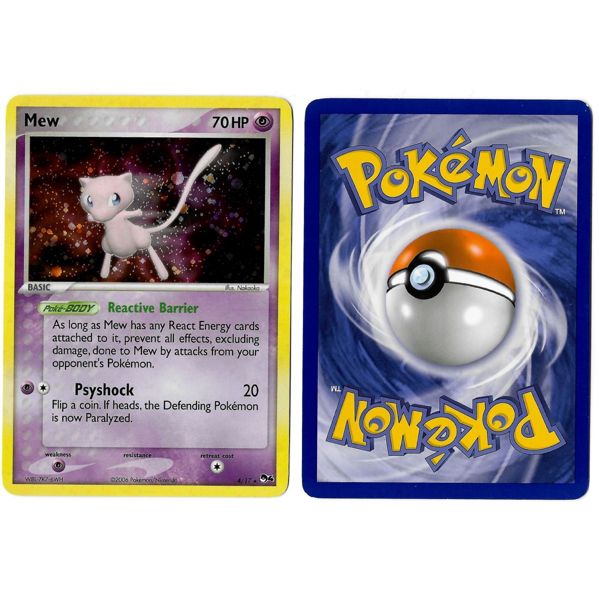 Mew – Holo Rare – Pop Serie 4 – 4/17