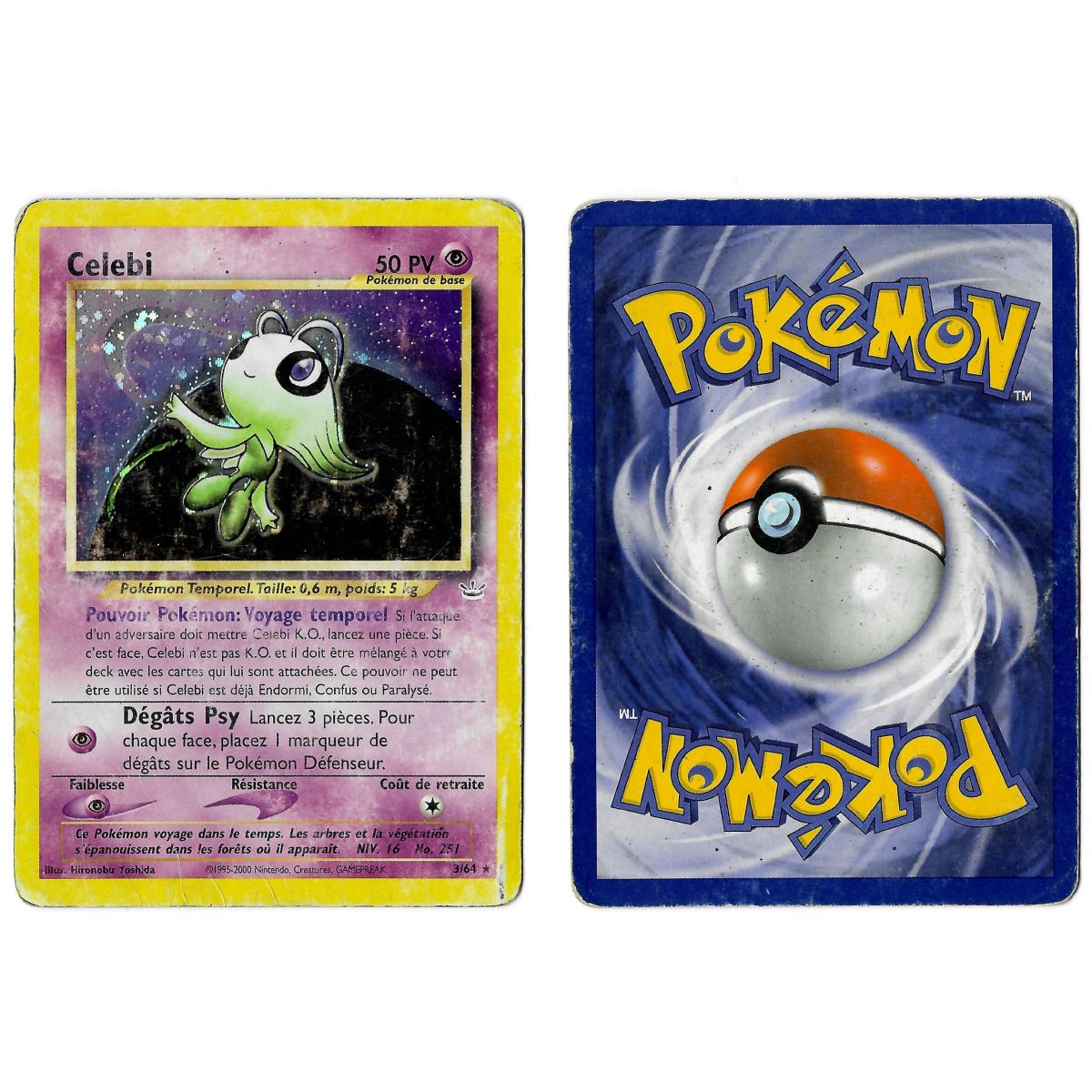 Celebi 3/64 Neo Revelation Holo Unlimited French View Scan