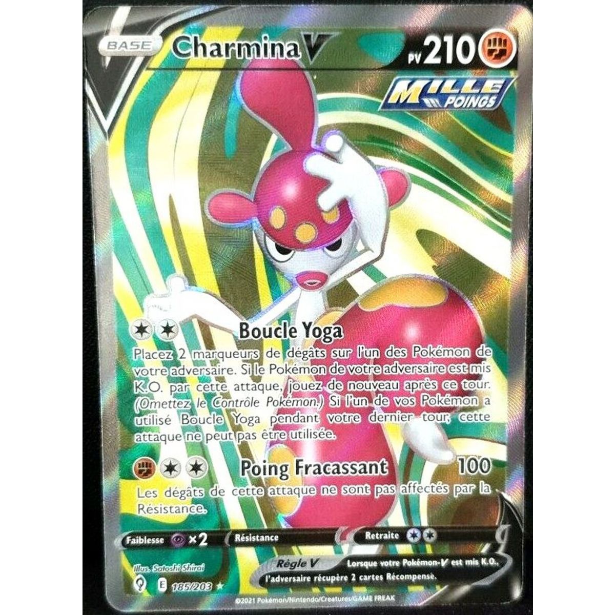 Charmina V – Full Art Ultra Rare 185/203 – Schwert- und Schildentwicklung Celeste