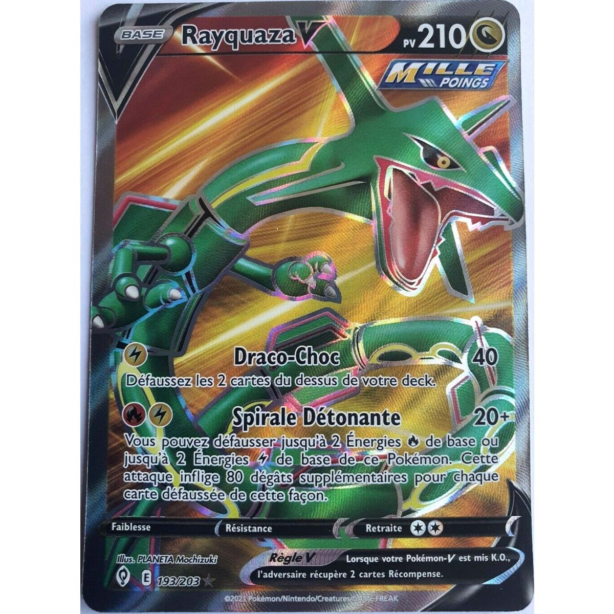 Item Rayquaza V – Full Art Ultra Rare 193/203 – Schwert- und Schildentwicklung Celeste