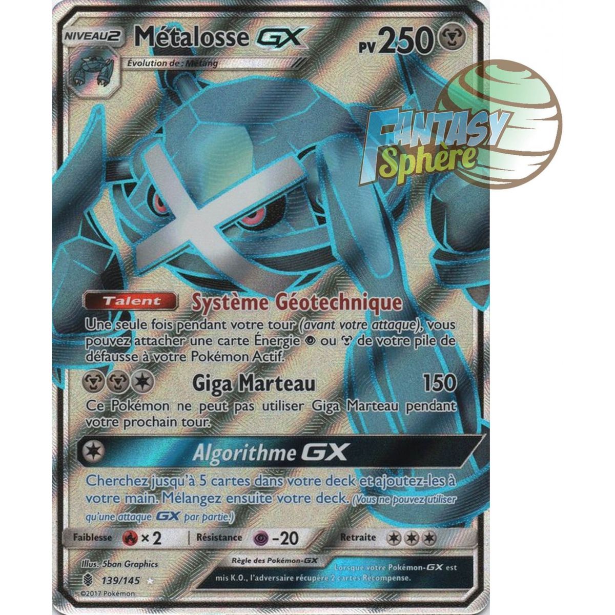 Metagross GX – Full Art Ultra Rare 139/145 – Sonne und Mond 2 Aszendente Wächter