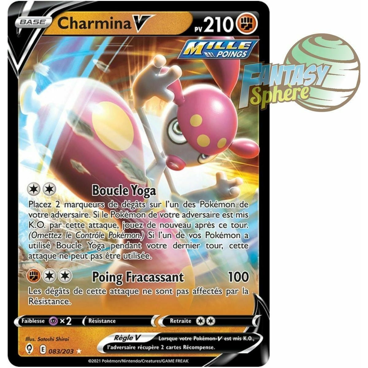 Charmina V – Ultra Rare 083/203 – Celeste Evolution Schwert und Schild