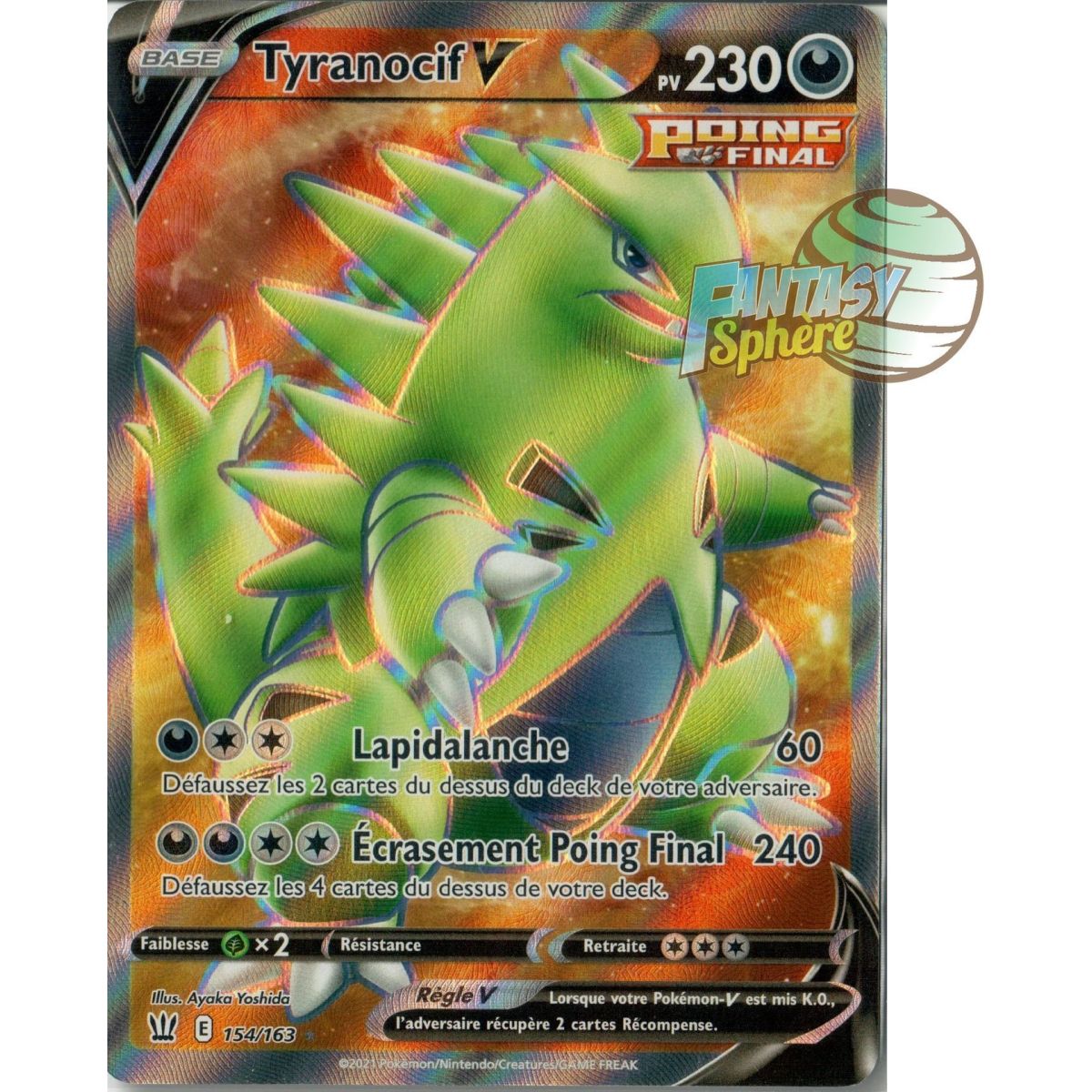 Item Tyranitar V – Full Art Ultra Rare 154/163 – Kampfstil mit Schwert und Schild