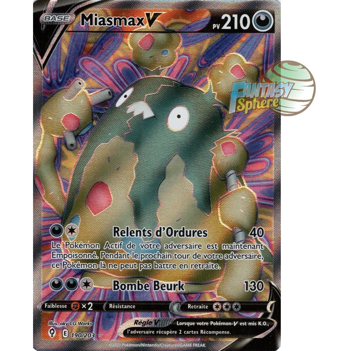 Item Miasmax V – Full Art Ultra Rare 190/203 – Schwert- und Schildentwicklung Celeste