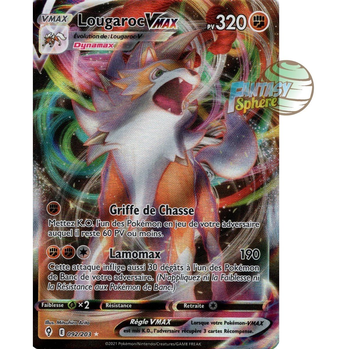 Lougaroc VMAX – Full Art Ultra Rare 92/203 – Celeste Evolution Schwert und Schild