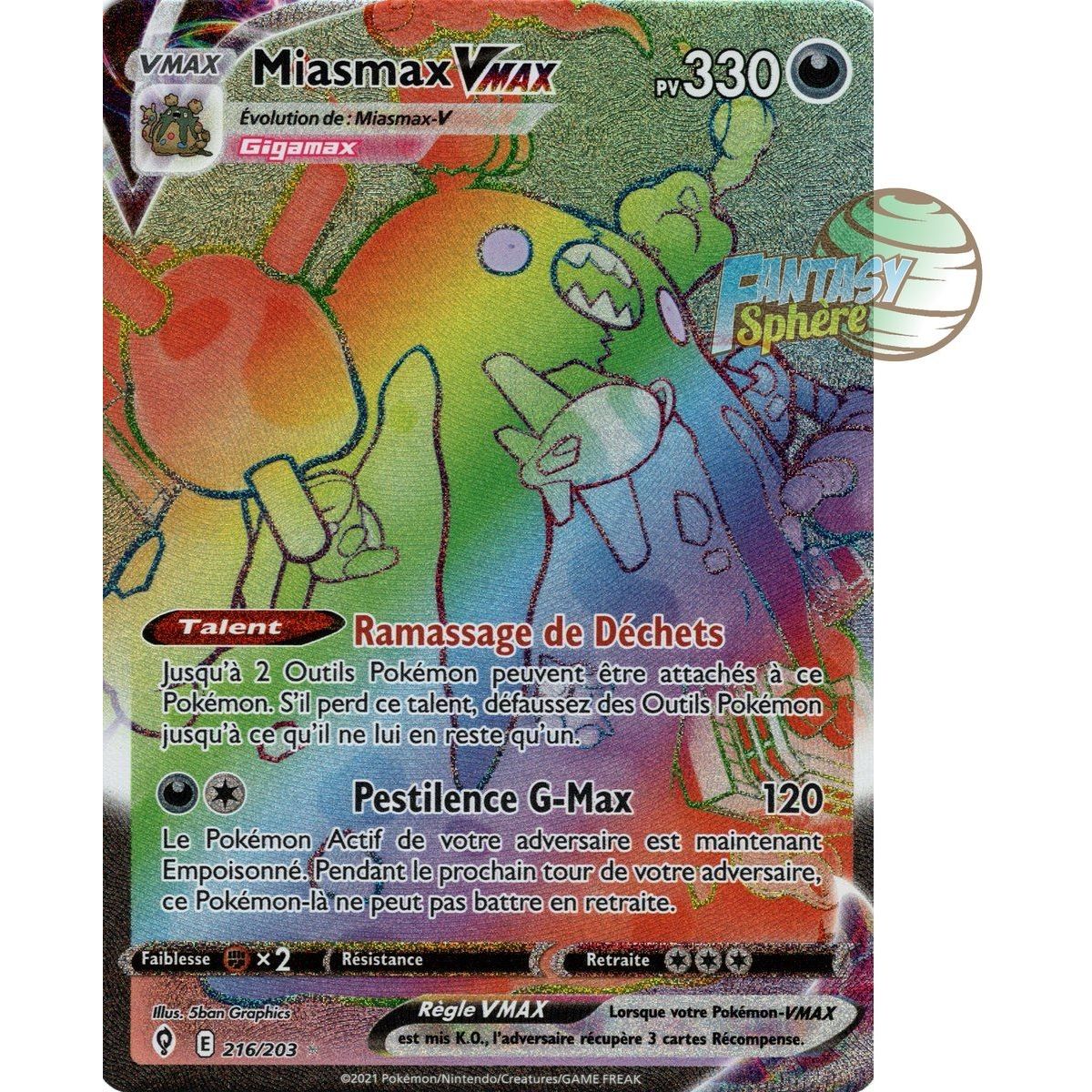 Item Miasmax VMAX – Secret Rare 216/203 – Celeste Evolution Schwert und Schild