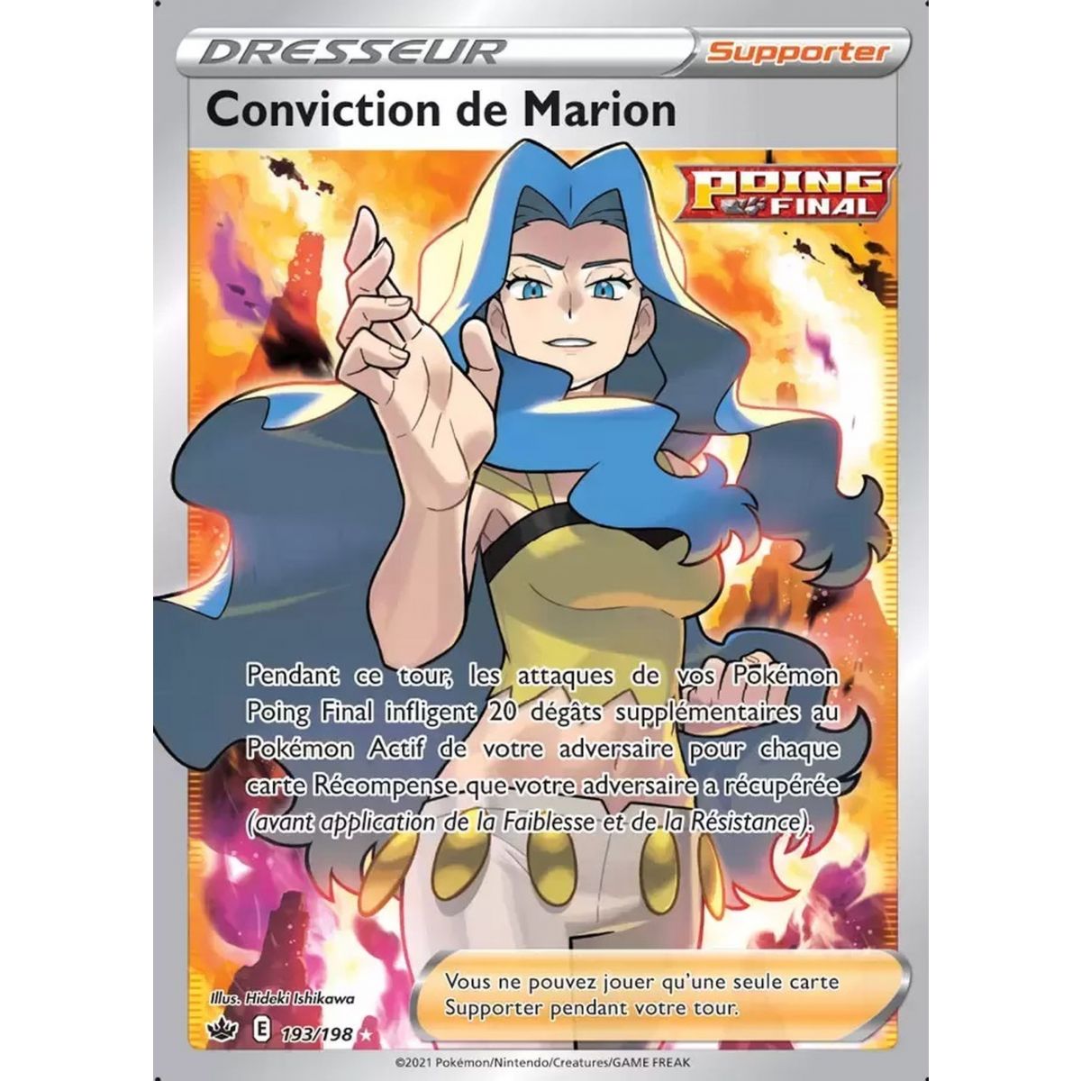 Item Conviction of Marion – Full Art Ultra Rare 193/198 – Schwert und Schild Reign of Ice