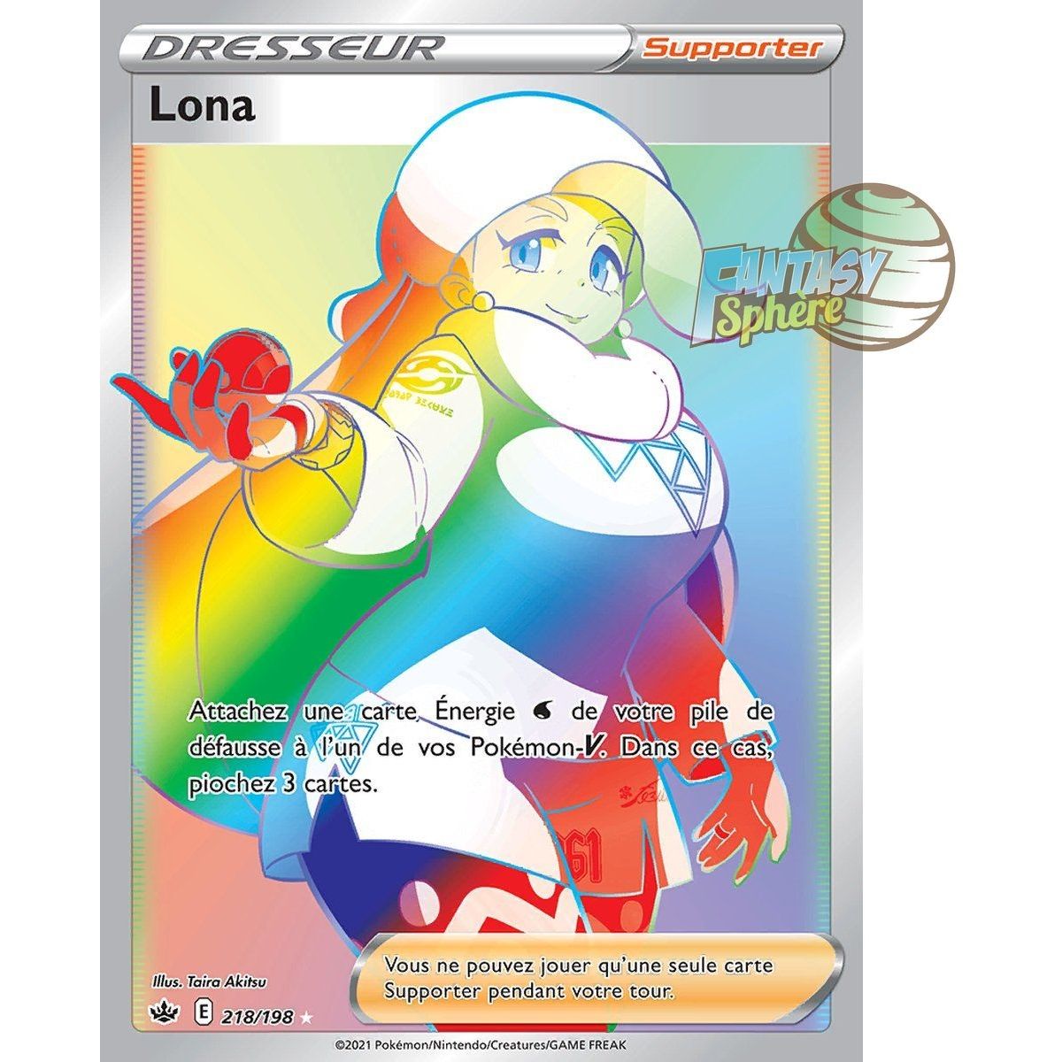Lona – Secret Rare 218/198 – Sword and Shield Ice Kingdom