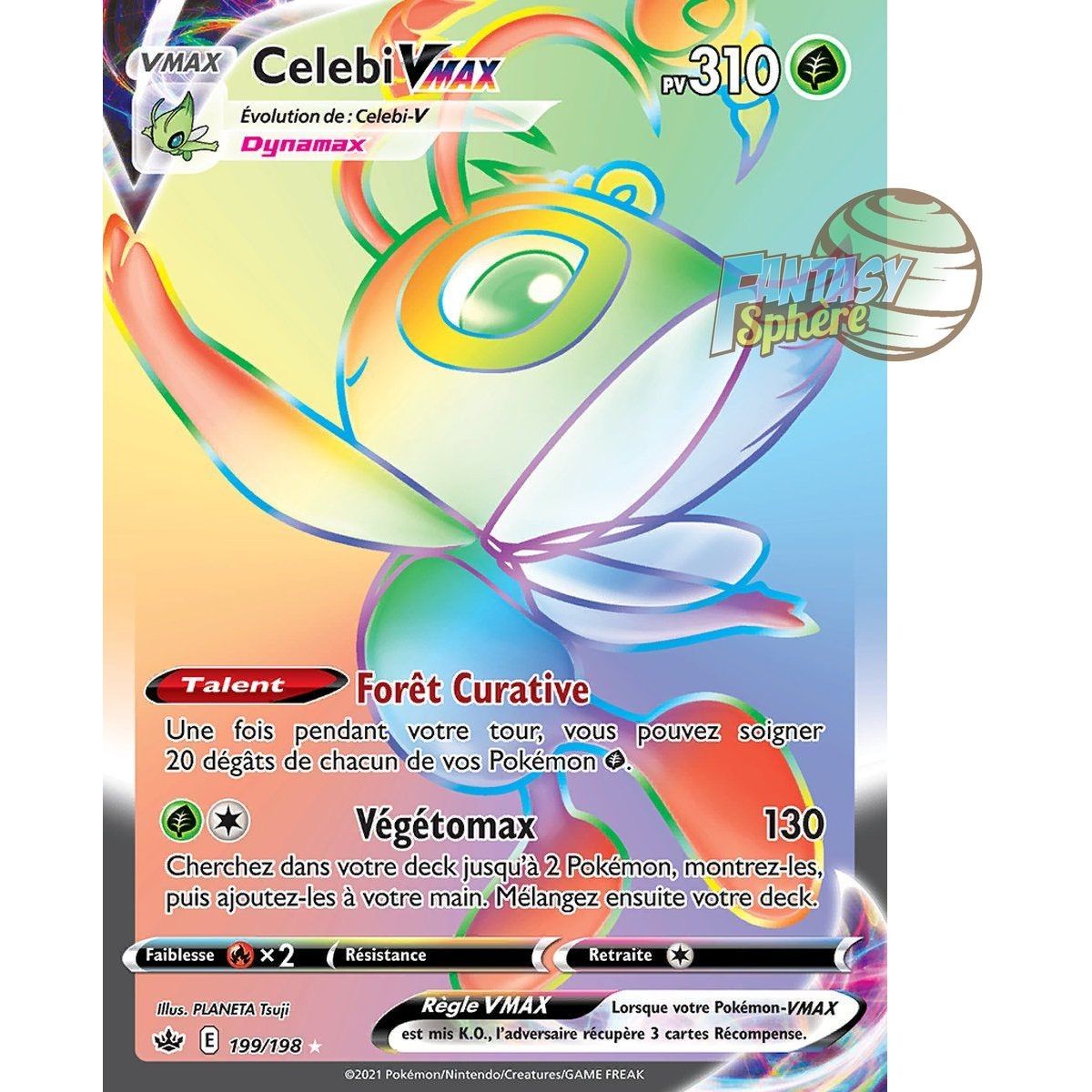 Celebi VMAX – Secret Rare 199/198 – Schwert und Schild Reign of Ice