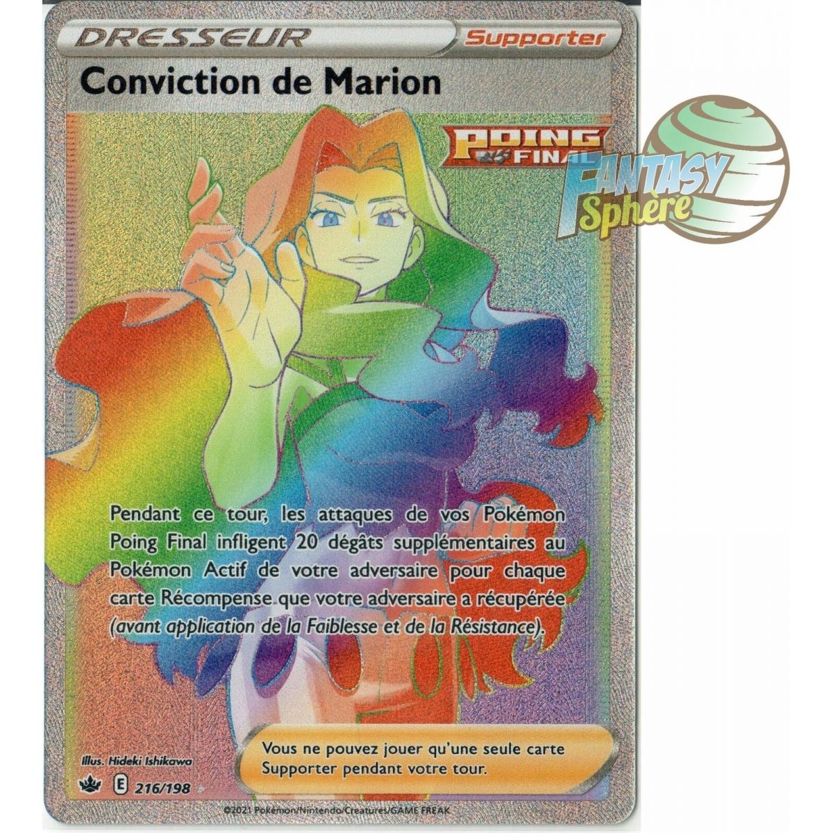 Conviction of Marion – Secret Rare 216/198 – Schwert und Schild Reign of Ice