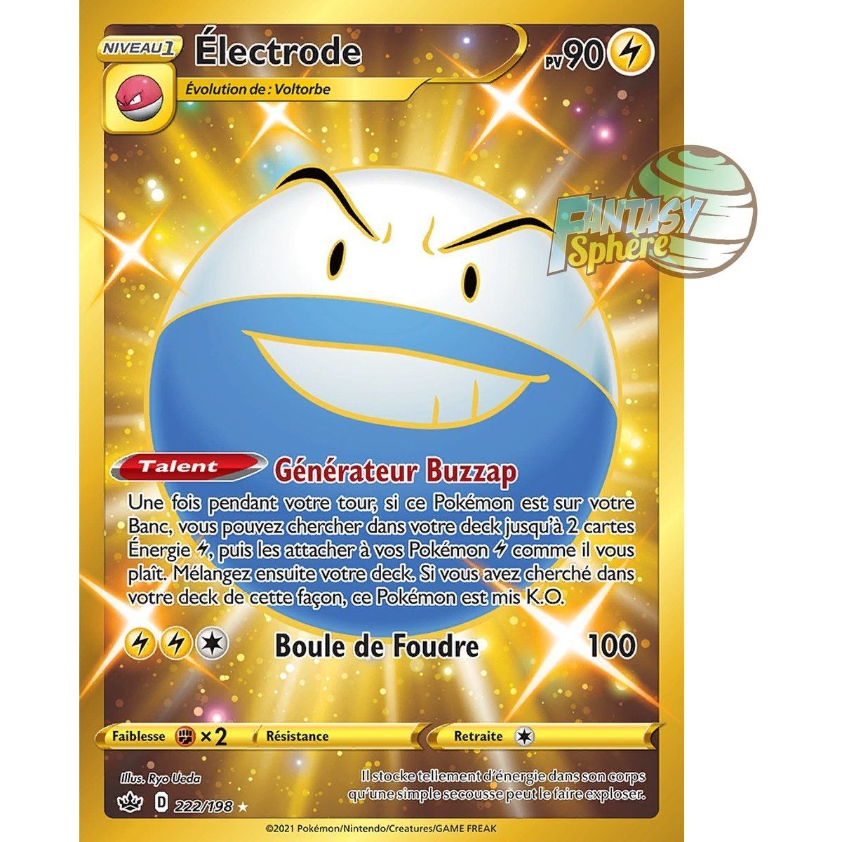 Electrode – Geheime Seltenheit 222/198 – Schwert & Schild: Reign of Ice