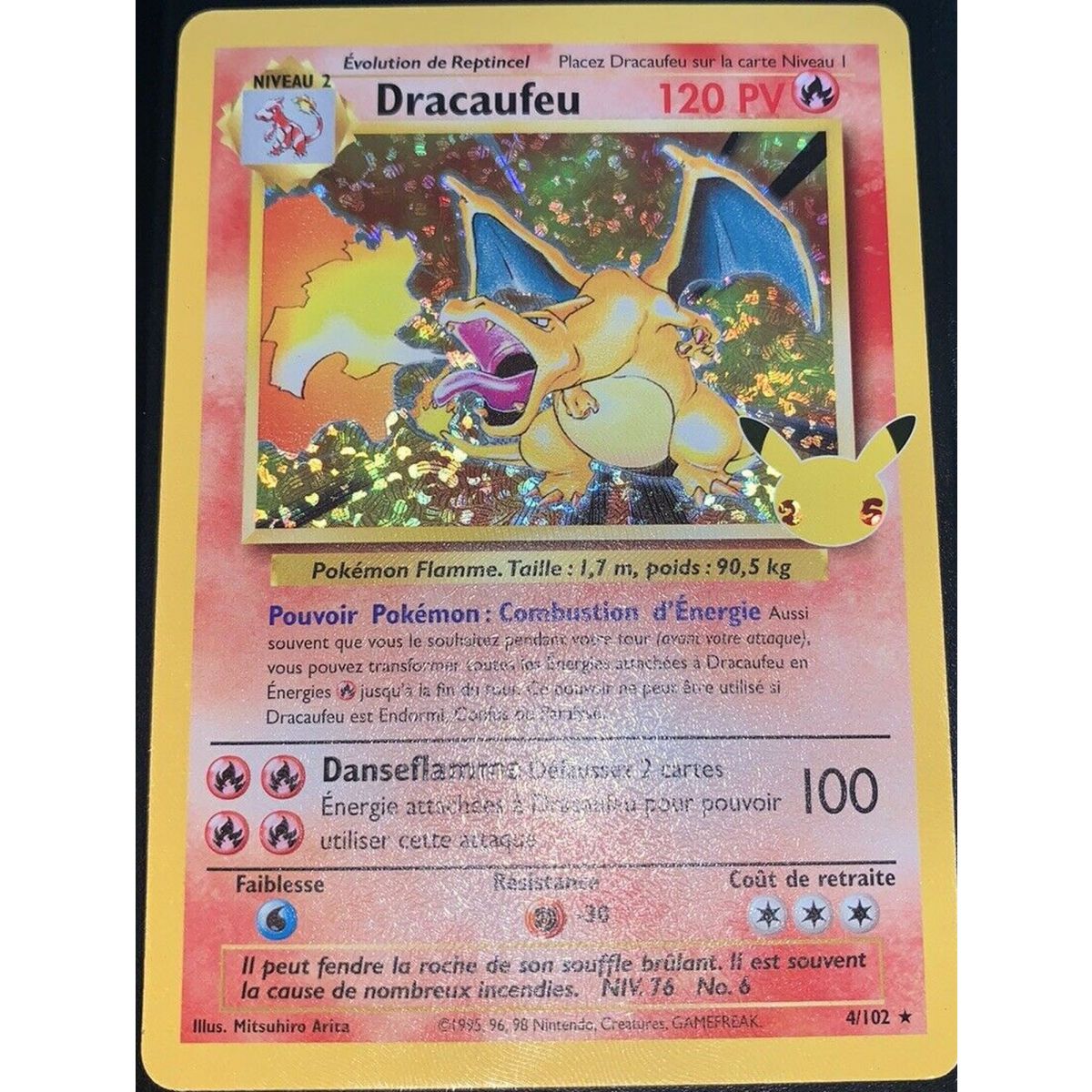 Charizard – Holo Rare 4/102 EB07.5 Feierlichkeiten zum 25-jährigen Jubiläum