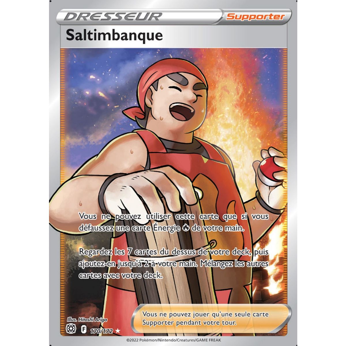 Saltimbanque – Full Art Ultra Rare 170/172 – EB09 Schwert und Schild, funkelnde Sterne