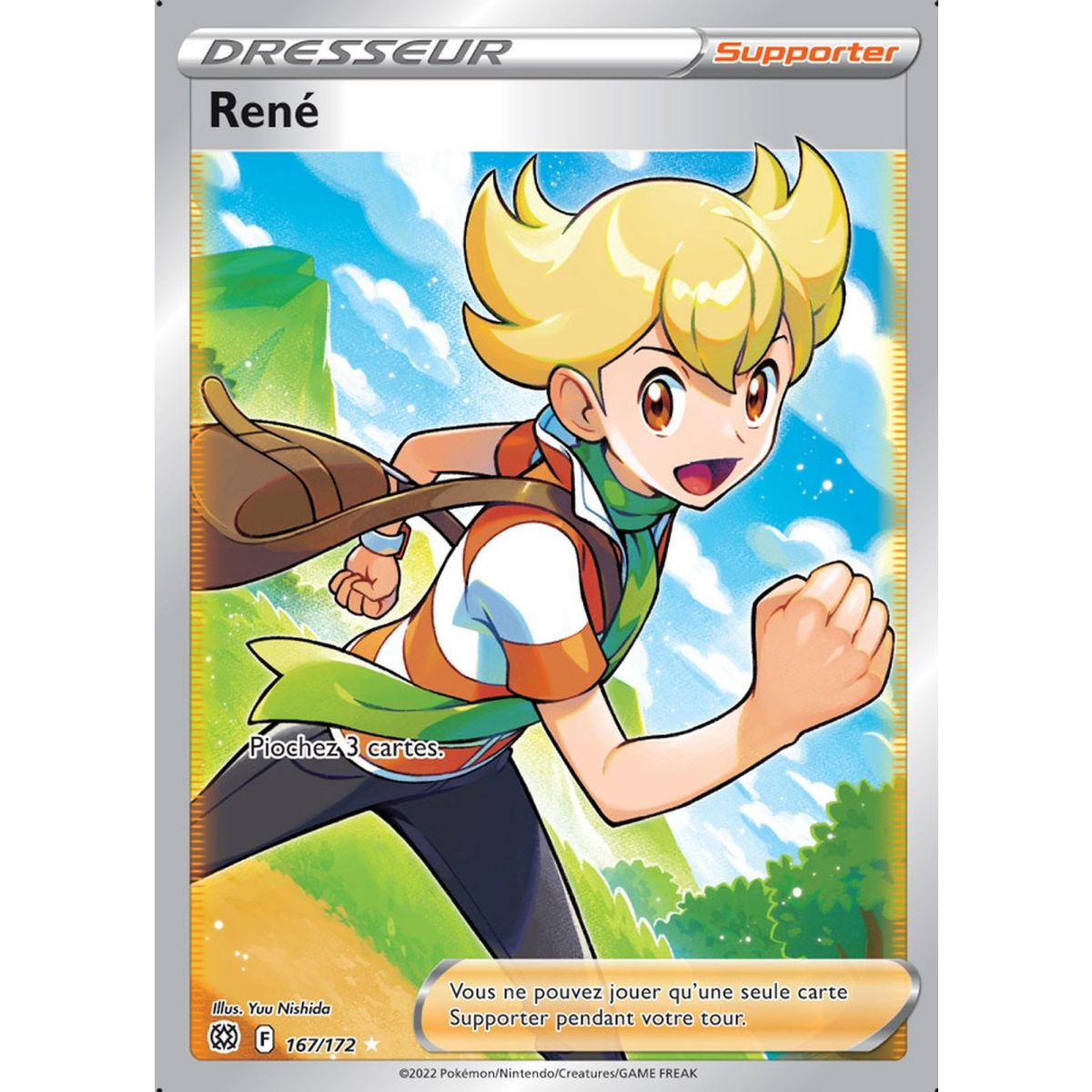 René – Full Art Ultra Rare 167/172 – EB09 Schwert und Schild, funkelnde Sterne