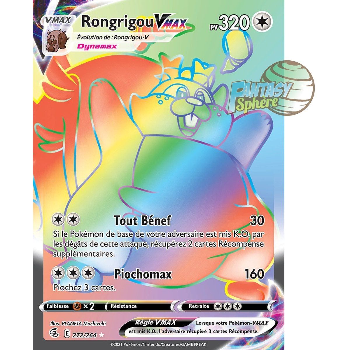 Rongrigou VMAX – Secret Rare 272/264 – Fusionsfaustschwert und -schild