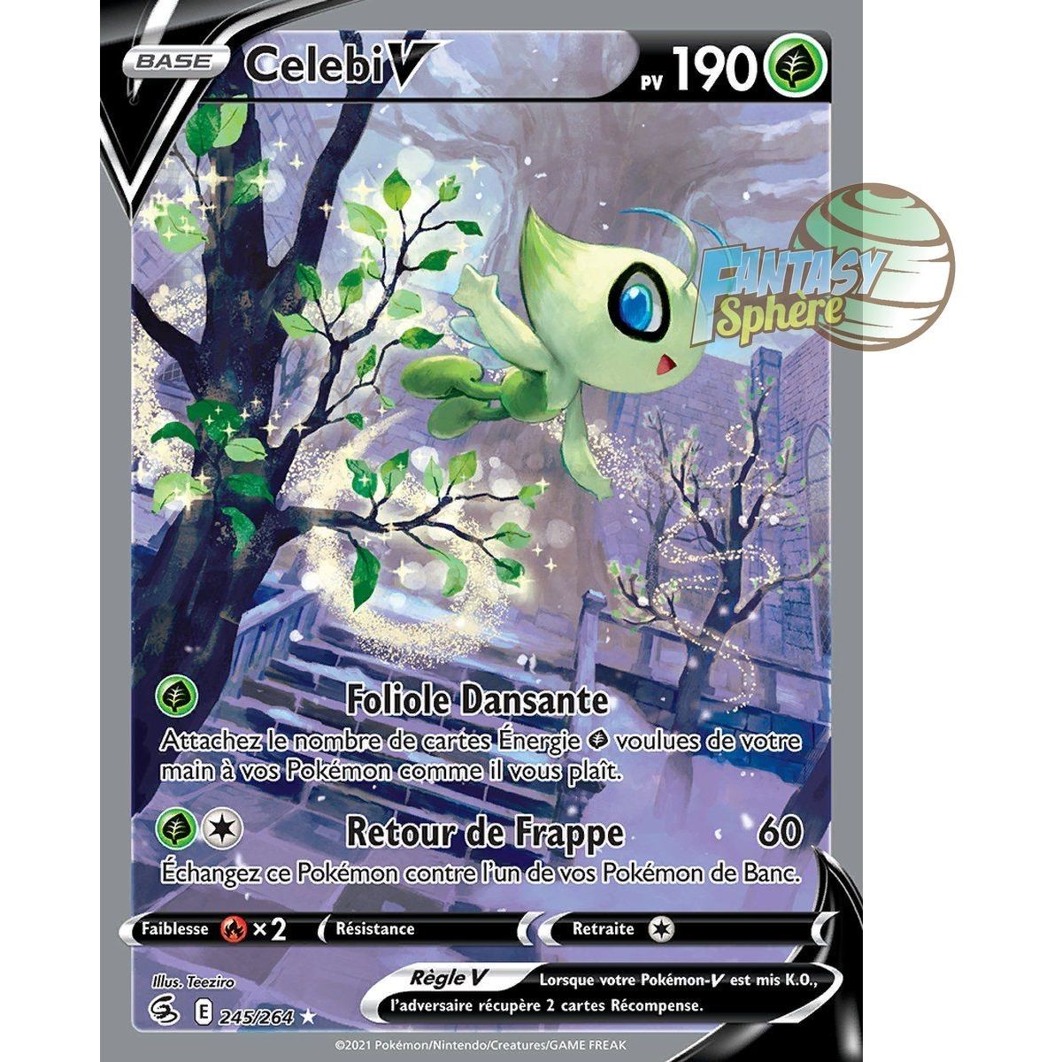 Celebi V – Full Art Ultra Rare 245/264 – Fusion Faust Schwert und Schild