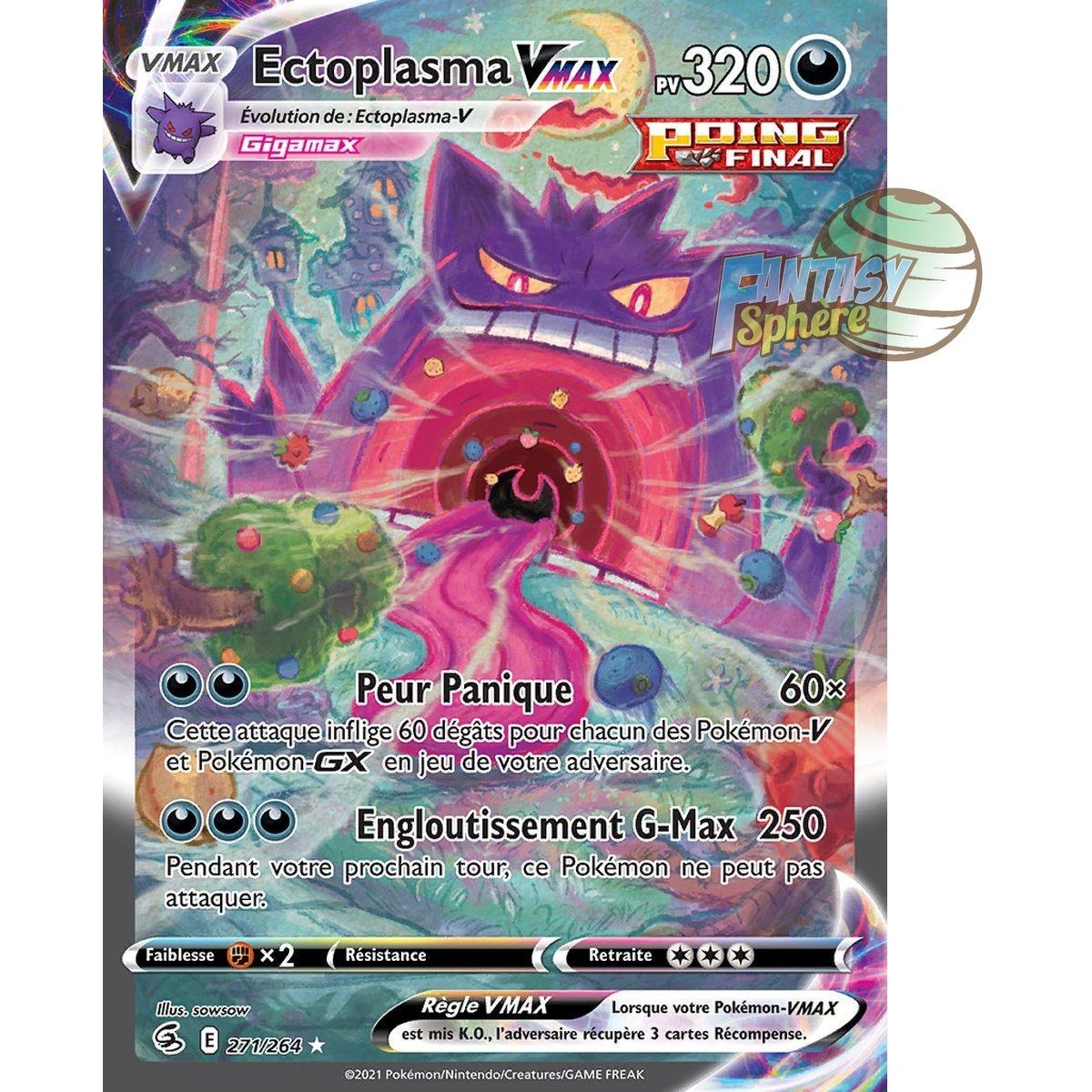 Item Gengar VMAX – Secret Rare 271/264 – Fusionsfaustschwert und -schild