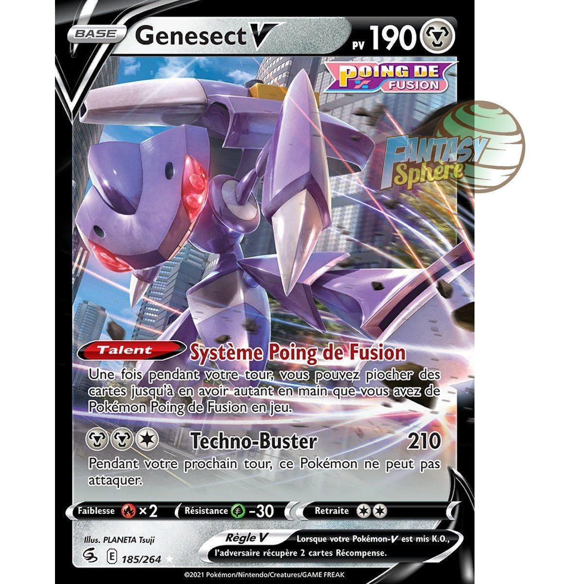 Item Genesect V – Ultra Rare 185/264 – Fusionsfaustschwert und -schild