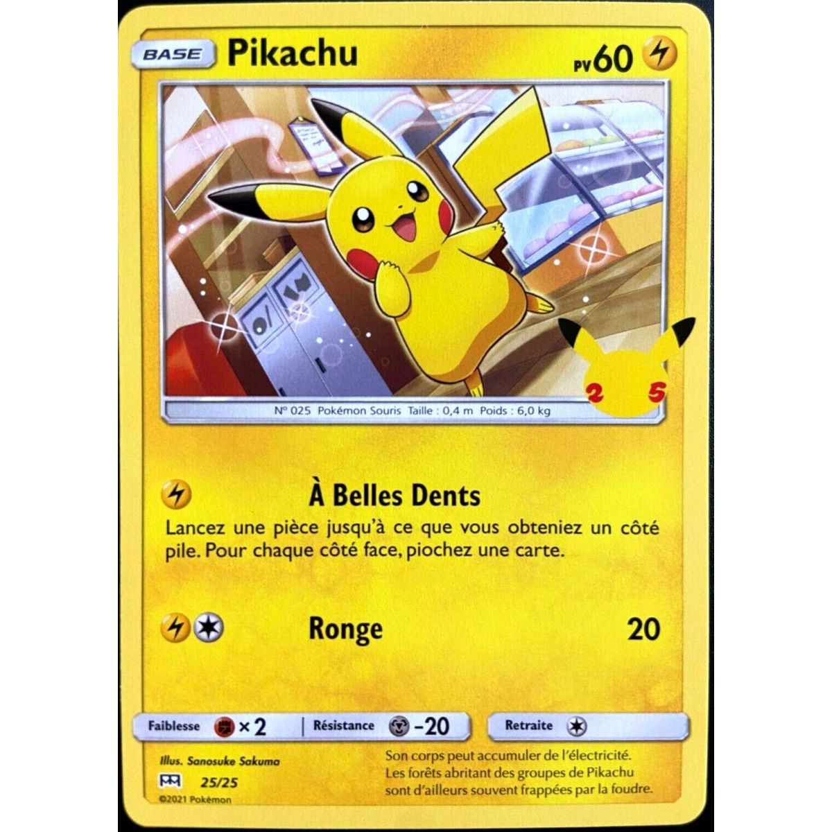Pikachu – Nicht-Holo – 25/25