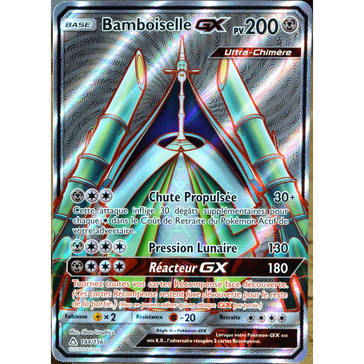 Bamboiselle GX – Full Art Ultra Rare 144/156 – Sonne und Mond 5 Ultra Prisma
