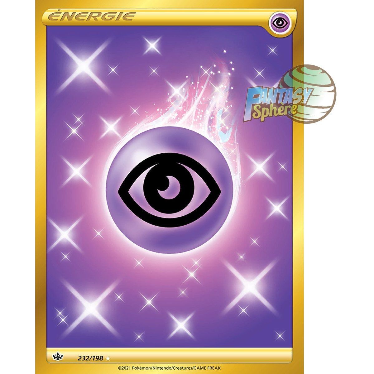 Item Énergie Psy - Secret Rare 232/198 - Epee et Bouclier Regne de Glace