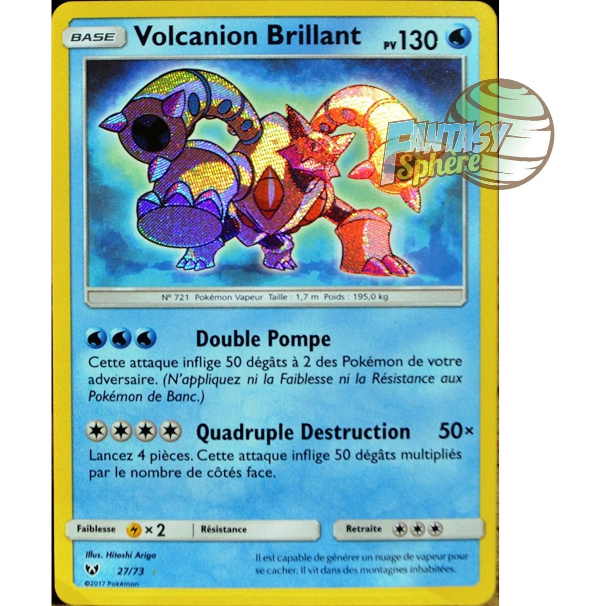 Brilliant Volcanion – Rare Brilliant 27/73 – Sonne und Mond 3.5 Brilliant Legends