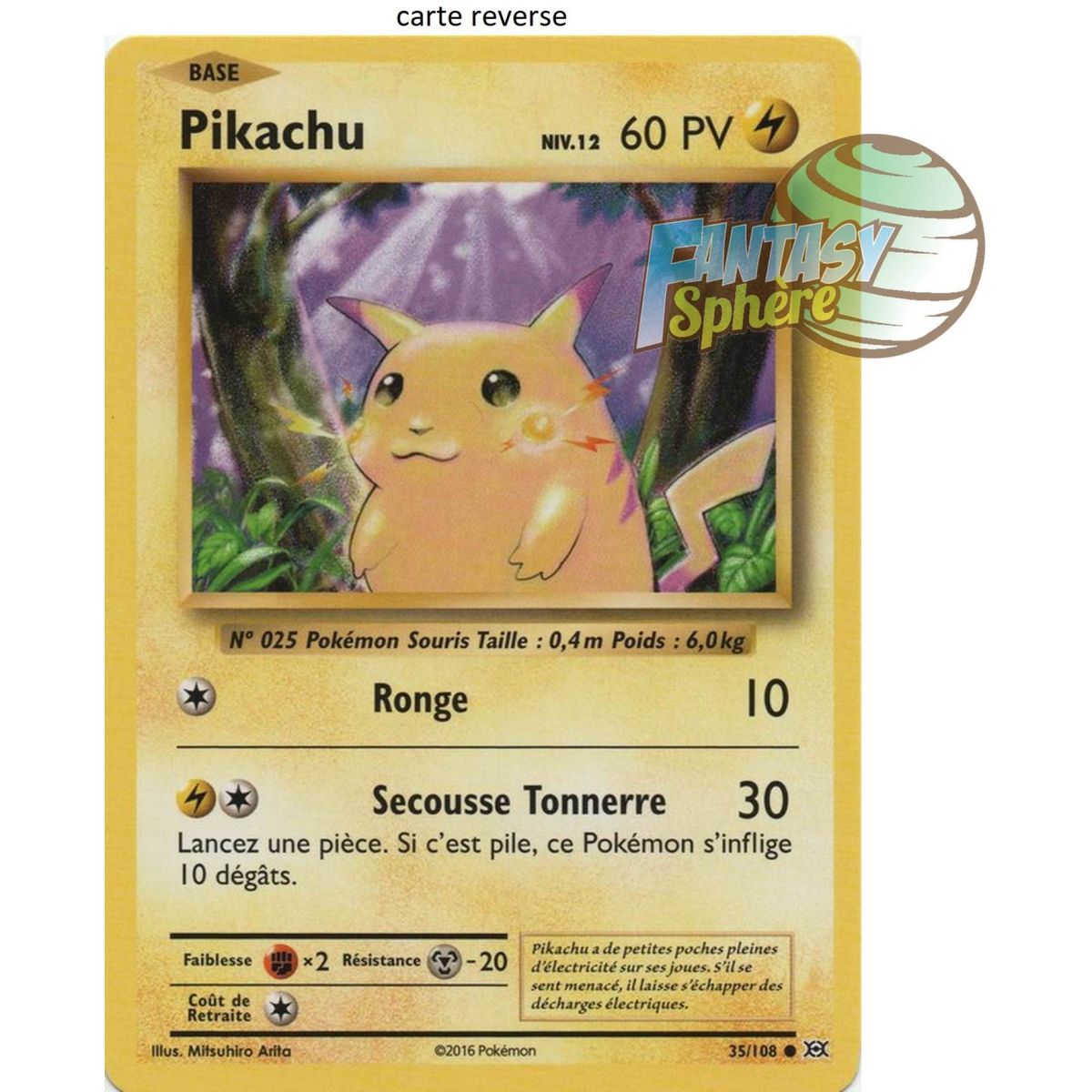 Pikachu – Umkehrung 35/108 – XY 12 Entwicklungen