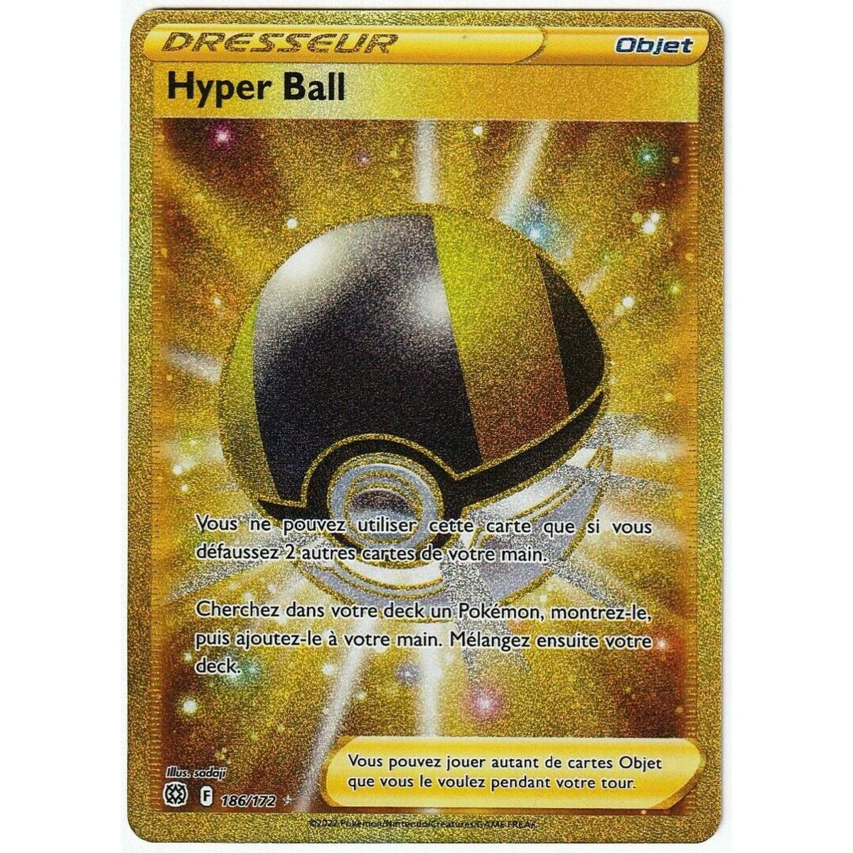 Hyper Ball – Full Secret Art Rare 186/172 – EB09 Schwert und Schild, funkelnde Sterne