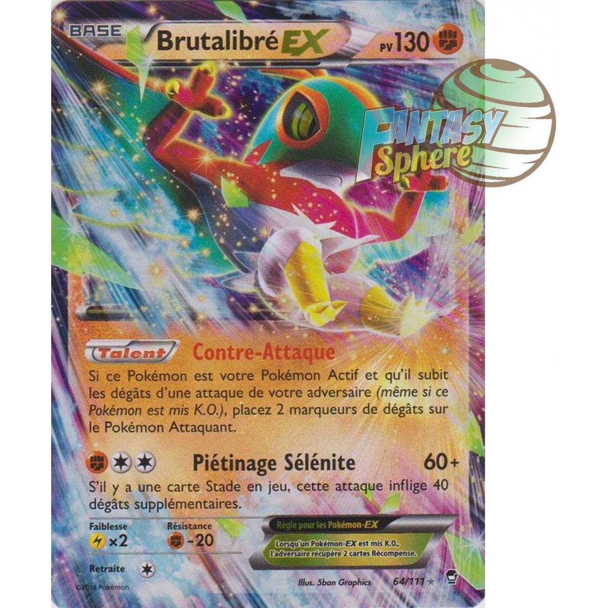 Brutalibré-EX – Ultra Rare 64/111 – XY 3 Furious Fists