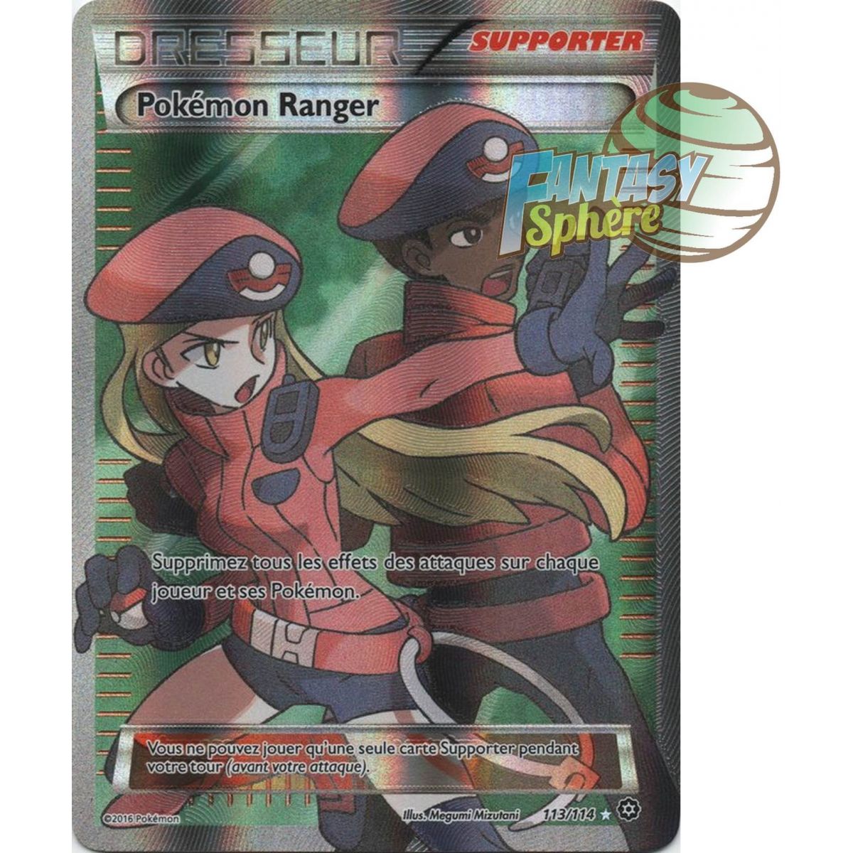 Pokemon Ranger – Full Art Ultra Rare 113/114 – XY 11 Steam Offensive
