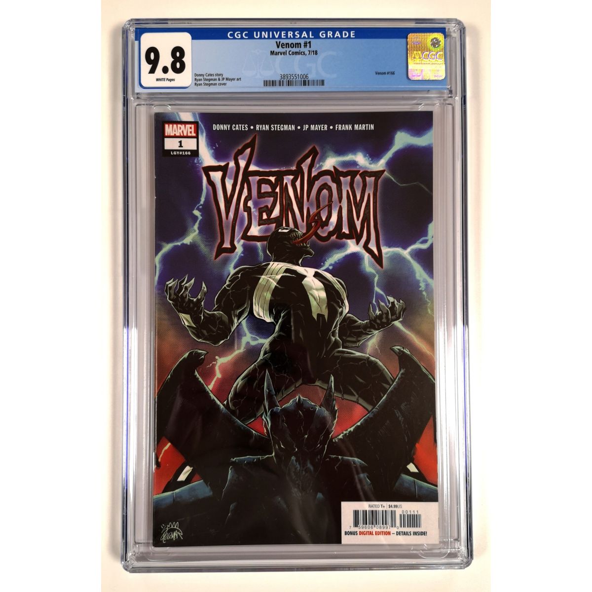 Item Comics – Marvel – Venom N°1 (2018) – [CGC 9.8 – Weiße Seiten]