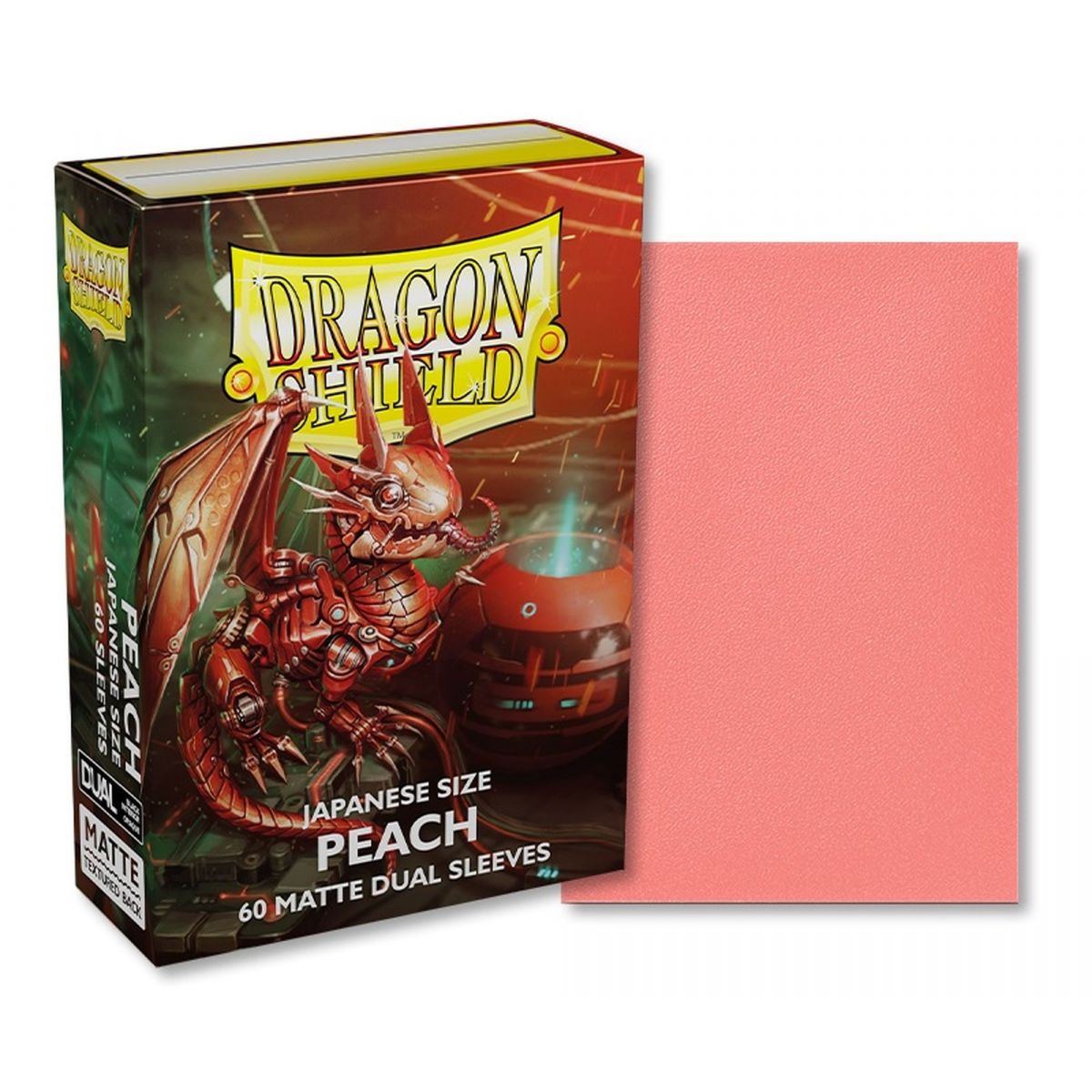 Item Dragon Shield – Kleine Ärmel – Japanische Größe – Dual Matte Peach (60)