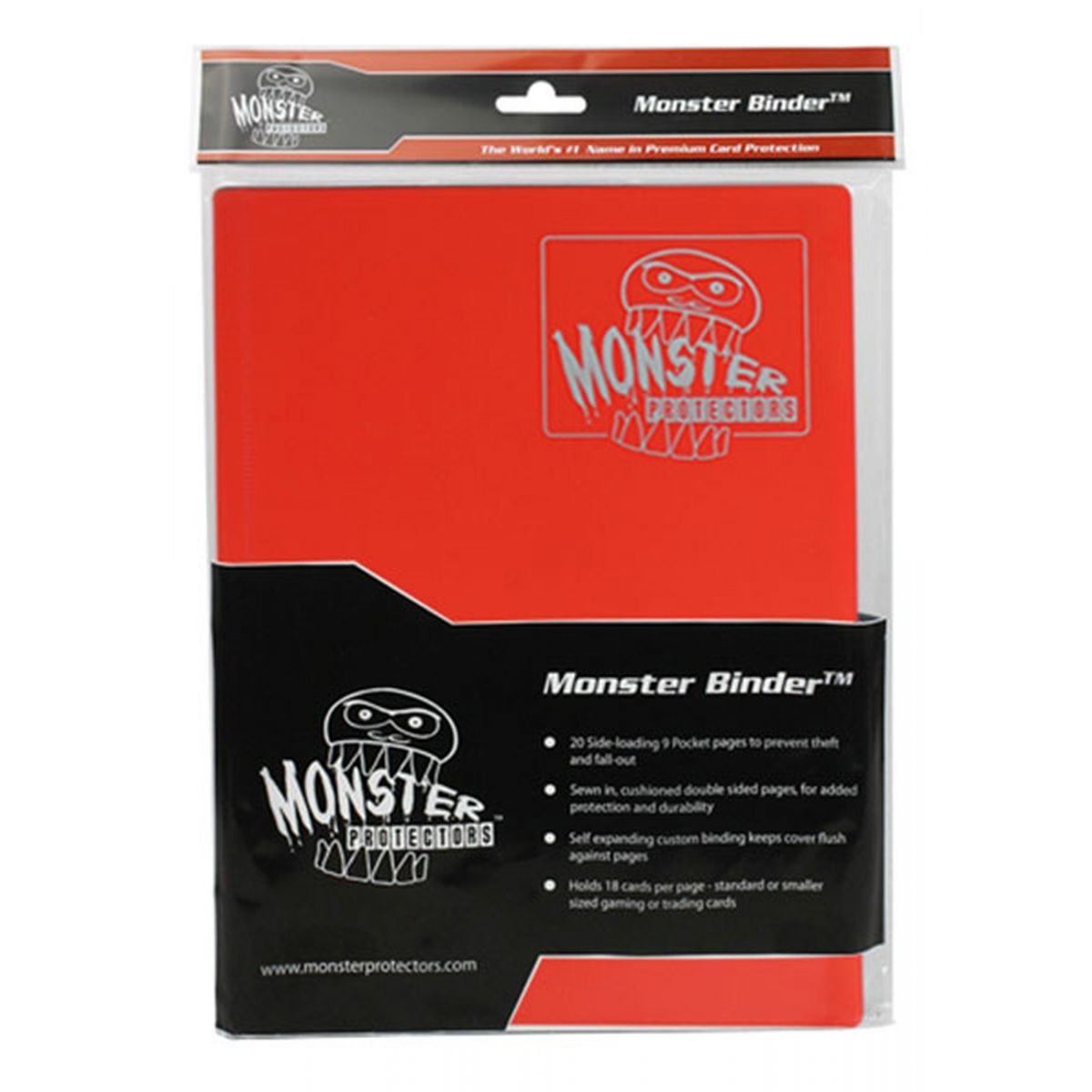 Monster - Ordner - 9-Pocket Mattrot - Mattrot - 160 Steckplätze