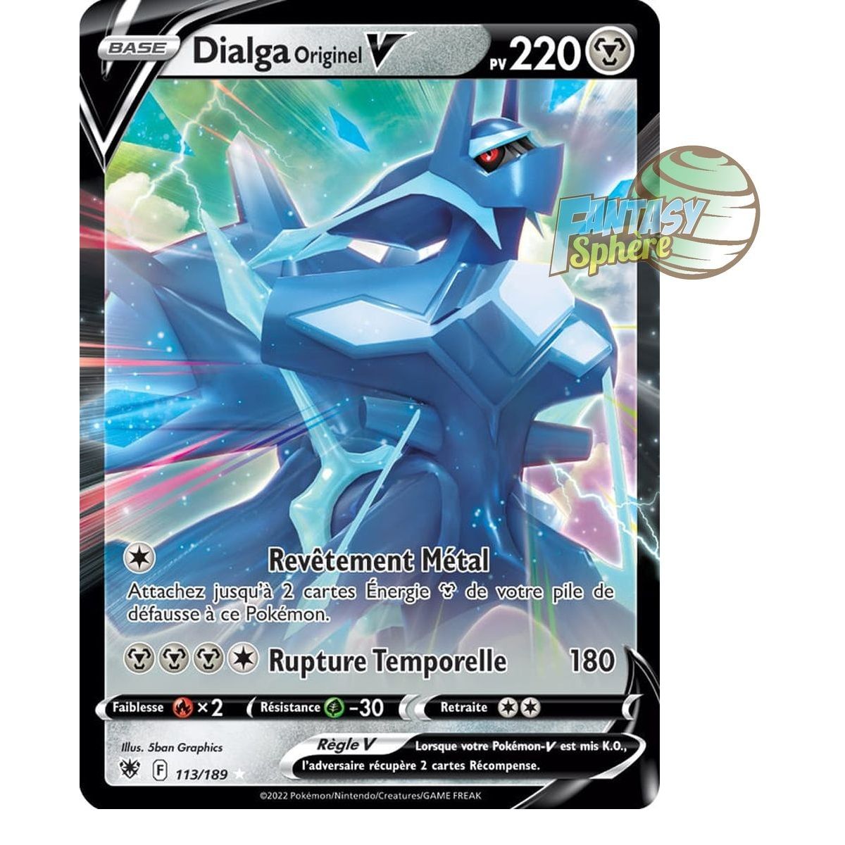 Dialga Original V – Ultra Rare 113/189 – Schwert und Schild Strahlende Sterne