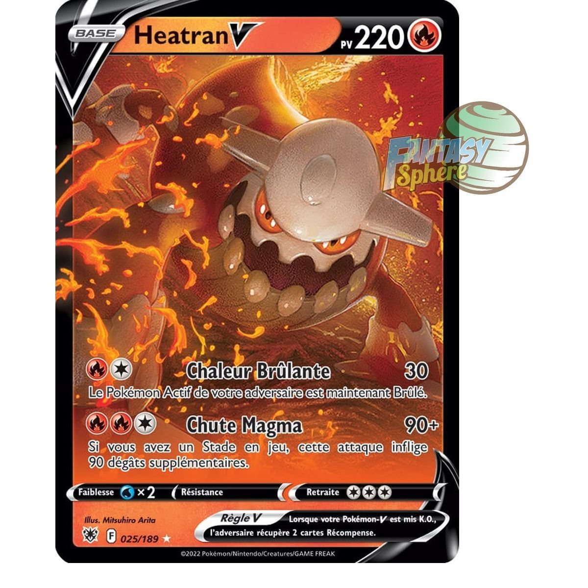 Item Heatran V – Ultra Rare 25/189 – Schwert und Schild Strahlende Sterne