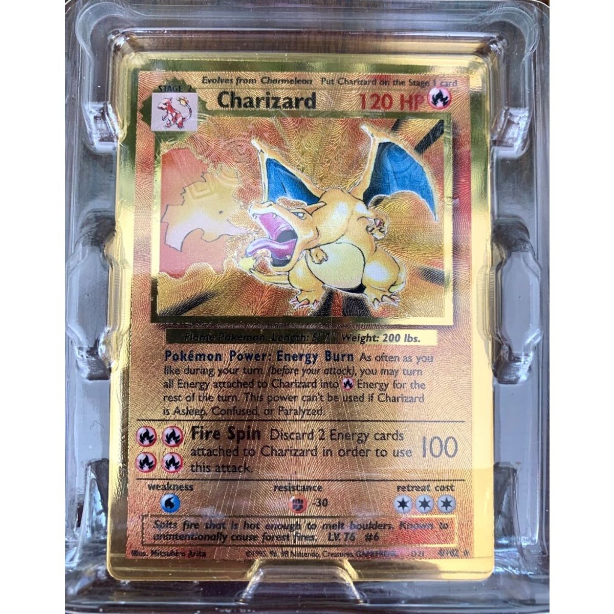 Glurak - Gold oder Metall - 4/102 *VERSIEGELT*