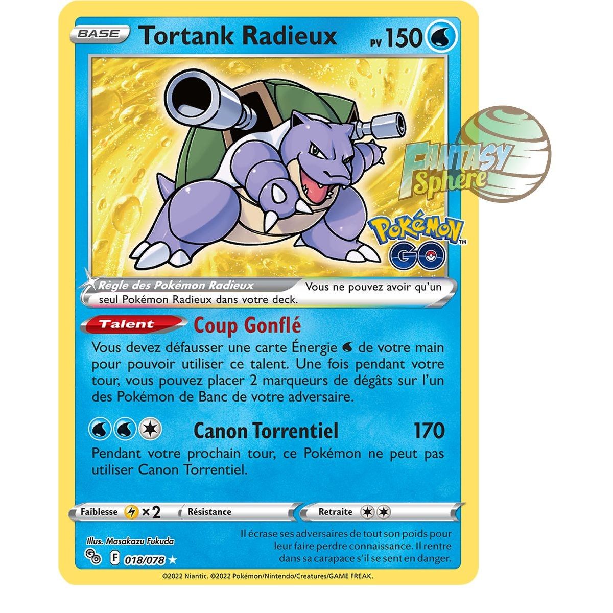 Item Radiant Tortank – Radiant Rare 18/78 – Pokemon Go Schwert und Schild