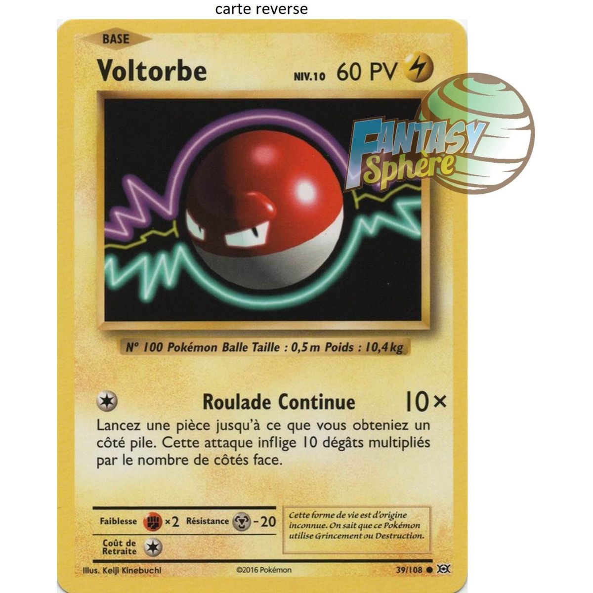 Voltorb – Reverse 39/108 – XY 12 Evolutionen